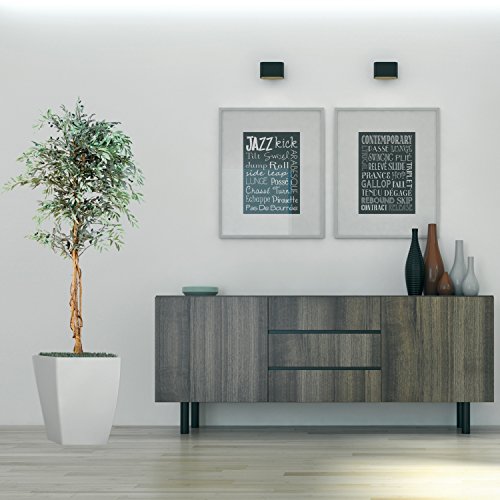 Olivenbaum mit Früchten Echtholzstamm Kunstbaum Kunstpflanze Dekobaum 180cm groß - 5