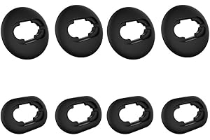WIKI VALLEY Ohrstöpsel für Samsung Galaxy Buds Live 2020 (DSM-R180) Ohrhörerzubehör, Anti-Rutsch-Ohradapter-Sets aus weichem Silikon Ersatz-4-Paar (schwarz)