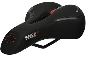 Wittkop Medicus Twin 1.0 - Sella per bicicletta da uomo, taglia unica, colore: Nero