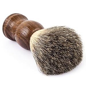 QSHAVE 100% Best Original Pure Badger Hair Shaving Brush Handmade with Handle on Wood. High Quality Resin Handle… - Image 3