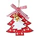 Produktbild Christmas Tree Deko Glockenanhänger Anhänger aus Holz Christmas Bells schöne Oberfläche und mittlere Klanglautstärke Creative Christmas Snowflakes Hanging