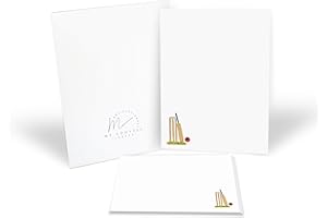 Me Loovely Cricket Themed Letter Writing Paper and Envelopes Set Stationery Supplies for Invitations Thank You Letters & Christmas Gifts (10 Letters, & 10 Envelopes with Gift Envelope)