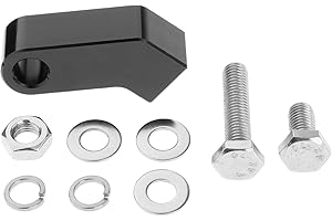 NeaxgeandX Motorscheinwerfer-Montageblock-Halterung für Scheinwerfer mit einem 1,9 cm Innendurchmesser, Schwarz