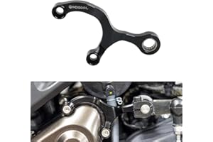 Heigoal Motorrad-Schaltstabilisator für YAMAHA MT-07 MT07 XSR 700 2018-2023 Tracer 700 Tracer 7 2021-2023 Tenere 700 XTZ 700 Schalthebelhalterung-Black