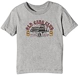 Regular Fit Old Cars Club Niños Unisexo Niño Niña Camiseta Cuello Redondo Gris Manga Corta Tamaño XL Kids Unisex Boys Girls T-Shirt Grey X-Large Size XL