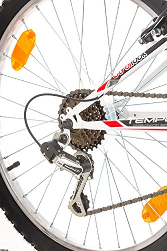 24 Zoll, CoollooK, TEMPO, Jugend Fahrrad,Mountainbike MTB,hardtail, Rahmen 28 cm, SHIMANO 18-GANG, Weiss - 9