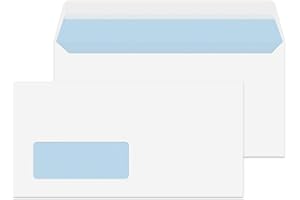 Blake Purely Everyday DL 110 x 220 mm 100 gsm Window Peel and Seal Wallet Envelopes (23884/250) White - Pack of 250