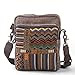 Produktbild Nasis Vintage Canvas und Leder Unisex Messenger Bag Umhängetasche Schultertasche Alltagtasche AL4133 (kaffee)