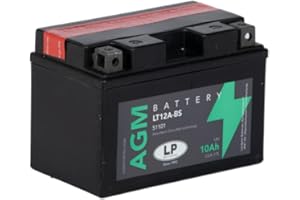 LP BATTERIES Batería de arranque para motor LP Landport 12 voltios, 10Ah AGM-LT12A-BS