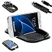 Produktbild mobilefox® KFZ Anti-Rutsch Matte integr. Handy Halterung + Ladekabel Set für Samsung Galaxy A3 A5 A6 A7 A8 A9 - Rutschfestes Auto Halter Pad