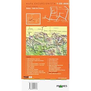 Bielsa - Valle de Chistau: MAPA EXCURSIONISTA 1:25.000