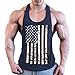 Produktbild BHYDRY Herren Sommermode Flag Druck elastische ärmellose Fitness Weste Bluse Tops