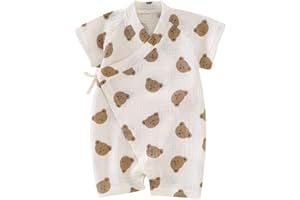 HAHANICE Japanese Kimono Baby Thobe Cotton Yarn Pajamas Robe 0-24 Months