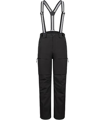 Killtec Enosh 30920-000 Pantalon de ski pour homme avec bretelles amovibles, protection des bords et jupe pare-neige Vert foncé Taille XL