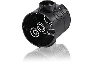 Lot de 25 boîtiers à encastrer pour escalier Compatible Boite de raccordement Profondeur 61 mm-diamètre : Support f-tronic/60 mm