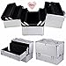 chinkyboo Professional Extra Large Space Aluminium Cosmetics & Make Up Case/Box Nail Art Case Hairdressing Case Beauty Case Toiletry Storage Nail Hairdressing Vanity Box Valentines Day Gift(Silver) (vanity case, Silver)