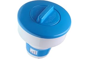 POWERHAUS24 Dosierschwimmer für 200g Tabletten, zur Dauerdosierung im Pool, mit Verstellring