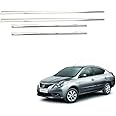 Car Lower Window Garnish Chrome Stainless Steel Suitable for Nissan Sunny
