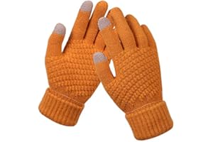 BSLVWG Guanti invernali da donna touchscreen guanti caldi in maglia guanti termici tuta per corsa guida ciclismo lavoro escursionismo sci