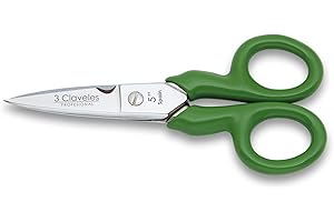3 Claveles 152 Tijeras Electricistas Clásica, Aislante, Acero de Carbono-(12,5 cm, 5"), Verde