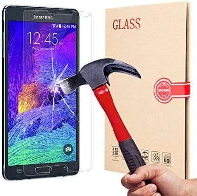 BACAMA Tempered Glass Screen Protector for Samsung Galaxy Note 4 Anti-fingerprint, Protect Your Screen from Scratches and Drops - 99.99% Clarity and Accuracy