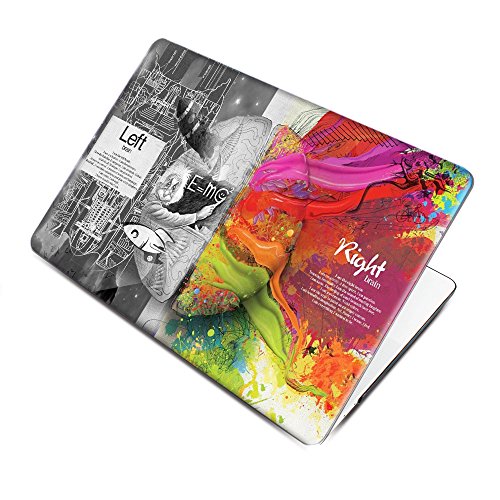 TwoL Plastik Hartschale H  lle f  r MacBook Pro 13 Zoll mit ohne Touch Bar 2016 2017 Freisetzung  Kreativ Gehirn 