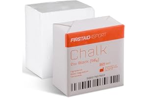 Firstaid4sport Professional 2oz White Chalk Block for Enhanced Grip - Moisture-Absorbing Magnesium Carbonate for Climbing, Weightlifting & Gymnastics - Reduces Hand Friction & Improves Performance