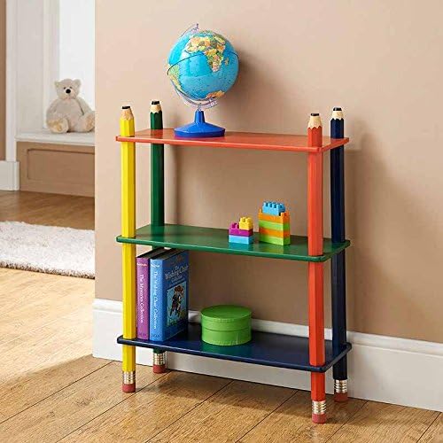 Kids Room Nursery Furniture Bookcase 3 Tier Shelf Storage Bench Coat Stand Table Chair Easel Gift (Bookcase)