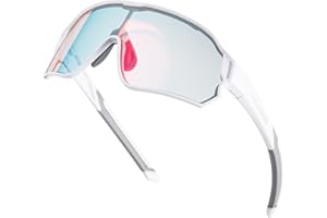 ROCKBROS Gafas Ciclismo para Niños, Gafas de Sol Fotocromáticas Montura TR90 Protección UV400 para MTB Running Deporte al Aire Libre