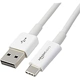 Amazon Basics Cavo da USB-C a USB-A 2.0 a ricarica rapida, velocità 480 Mbps, certificazione USB-IF, per Apple iPhone 15, iPa