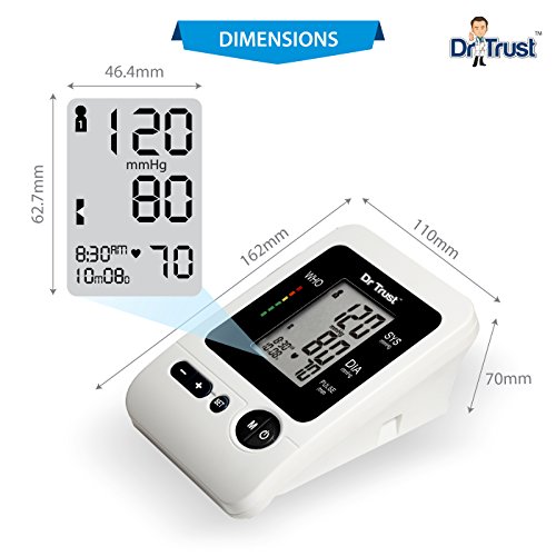 Dr Trust(USA) Goldline Talking Automatic Digital Bp Monitor Machine(Includes Adapter, Carray Bag, Batteries, Thermometer) Buy Dr Trust(USA) Goldline Talking Automatic Digital Bp Monitor Machine(Includes Adapter, Carray Bag, Batteries, Thermometer) from Amazon.co.uk!