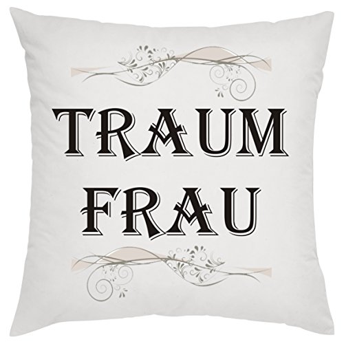 " Traumfrau " Zierkissen, Sofakissen, bedrucktes Kissen, Bauwollkissen