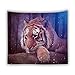 Produktbild jtxqe Direkt ab Werk Tapisserie Picknick Matte Tier Tapisserie Digitaldruck Wolf Lion Tiger heiße wandbehang wanddekoration 18 150X130 cm