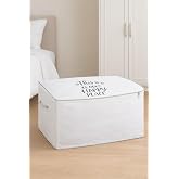 İpli Baskılı Yorgan Yastık Kıyafet Hurcu D&uuml;zenleyici Organizer Hur&ccedil; (Yorgan 75 x 45 x 45)