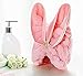Bath Towel Hair Dry Hat Cap Hair Drying Towel Lady Bath Tool Rabbit Pink
