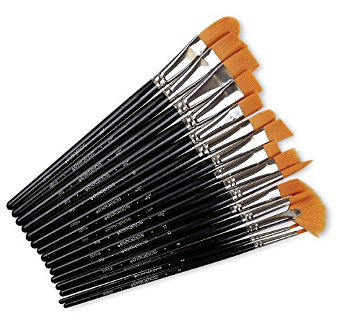 Solabela® Künstlerpinsel. Set mit 15 Pinseln, Rome set - 3