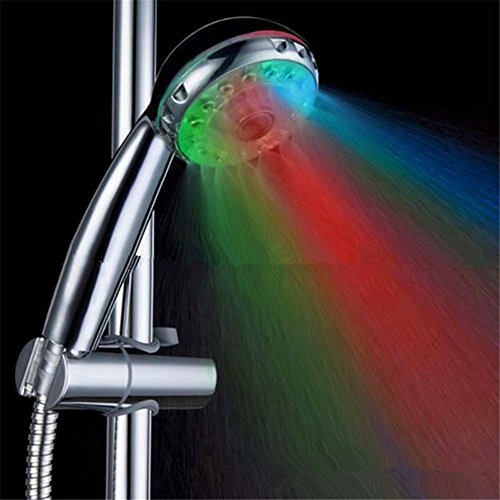 GuDoQi® Magic badezimmer duschköpfe LED mehrfarbig wechsel 7 farben wasser glühlicht - 2