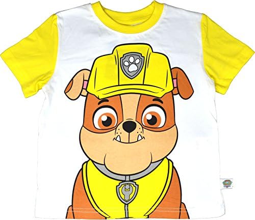 laylawson Paw Patrol T Shirt Boys Girls 100% Cotton Short Sleeve Tee Top Ages 2 To 7 Years[2-3 Years][Rubble]