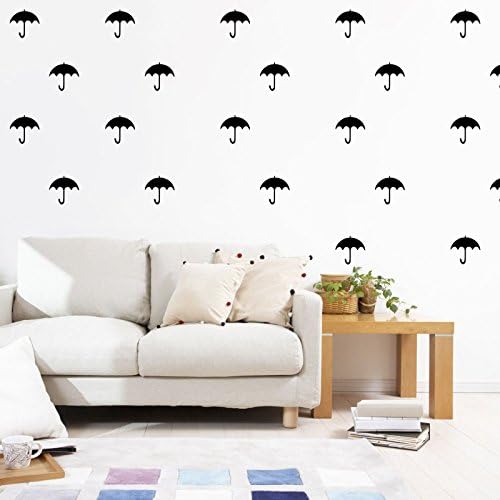 30 Umbrella Stickers. Nursery decals, kids room stickers pattern, removable wall decals
