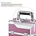 Beyondfashion Black Beauty Box Beauty Jewellery Storage Bag Nail Saloon Case (Pink)