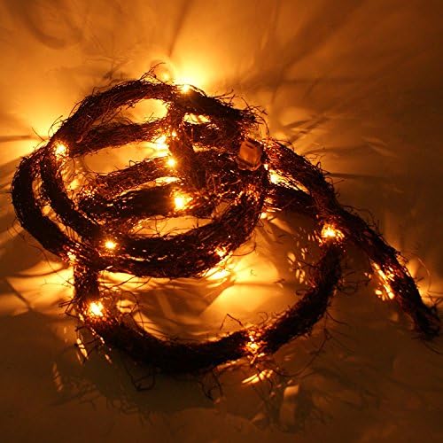 Imaly Decor Roll of Natural Dried Grapevine Garland lighted