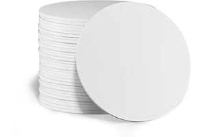 SANPOPO 10PCS NFC Tag Cards, Programmable NFC 215 Tags Blank PVC NTAG215 Card White Round 25mm(0.98 inch), 504 Bytes Memory for Android iPhone and All NFC Enabled Devices