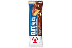 Dymatize Elite Layer Bar Peanut Butter & Caramel 18x(2x30g) - Barre hyperprotéinée et peu sucrée