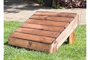 CHARLES TAYLOR GARDEN FURNITURE Charles Taylor Traditional Wooden Garden Furniture Foostool