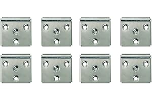 VICHOME Placas traseras de fijacion, colgadores para pared de armarios y muebles. (8)