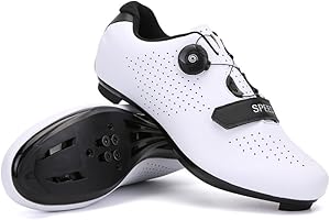 Hixingo Cycling Shoes Mens Womens MTB Bicycle Shoes Sneaker Road Bike Indooor Breathable Mountain Cleat Shoes Spin Shoestring with SPD and Delta Lock Compatible Shoe