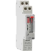 VEMER VP877500 ELO-D - Electromechanical Time Switch, Daily Programming Timer, DIN Rail Installation, Light Grey