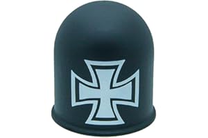 THE COUPLING CAPS Schutzkappe für Anhängerkupplungen Towing Hitch Accessoires Kreuz Cross schwarz
