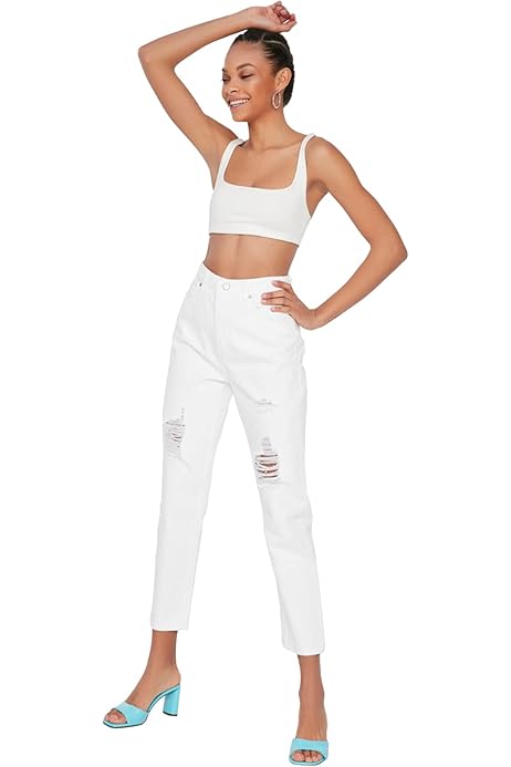 Blouse Donna Trendyol - Collo Kajak, Drapata, In Poliestere Ed Elastan - Foto 6