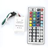 Fácil de usar y conectar IR Remote Control Controlador 44 Tecla p/ RGB LED Tira